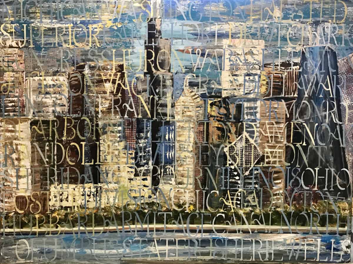Chicago - City Views - Original Cityscape & Stairwell Artwork by Ronit Galazan at RonitGallery