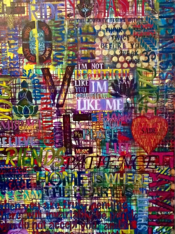 Gayl's Love - Original Word Art / Graffiti Artwork by Ronit Galazan at RonitGallery