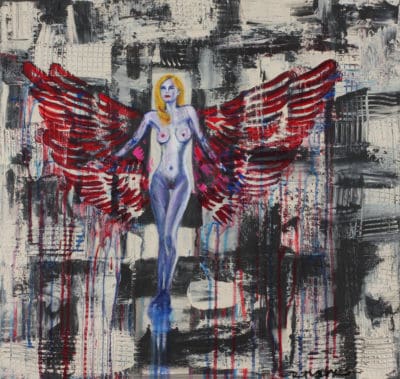 Girl on Display III - Original Portrait Artwork by Ronit Galazan at RonitGallery