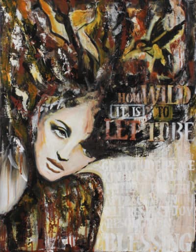 How Wild It Is - Original Portrait Artwork by Ronit Galazan at RonitGallery