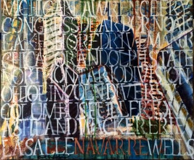 Near Navarre - Original Cityscape & Stairwell Artwork by Ronit Galazan at RonitGallery