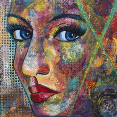 She Who Dares - Original Portrait Artwork by Ronit Galazan at RonitGallery