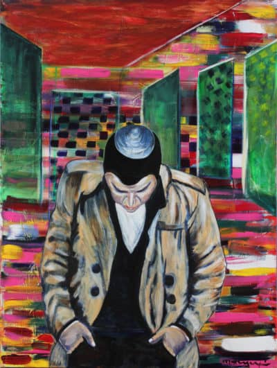 Thinking - Original Judaica Artwork by Ronit Galazan at RonitGallery