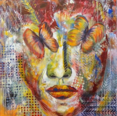 Visions of Catie - Original Portrait Artwork by Ronit Galazan at RonitGallery