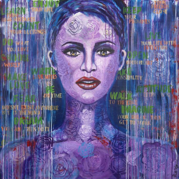 Althea - Original Portrait Artwork by Ronit Galazan